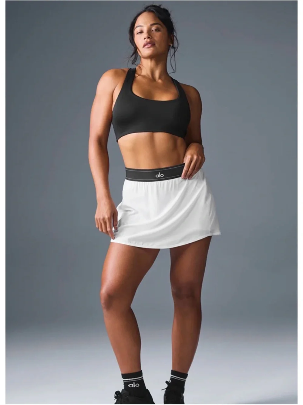 Alo - Match Point Tennis Skirt - White